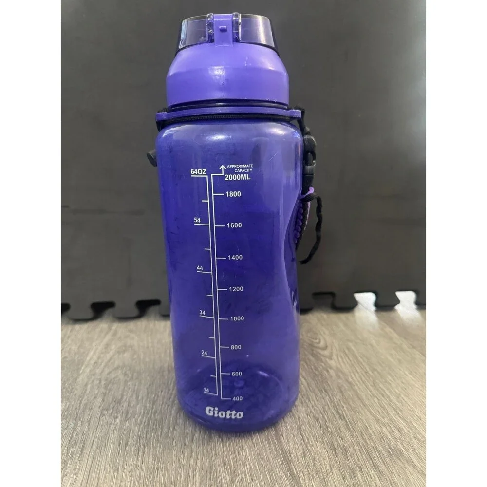 Giotto Sport  Water Bottle with Time Marker 64oz - 2000ml